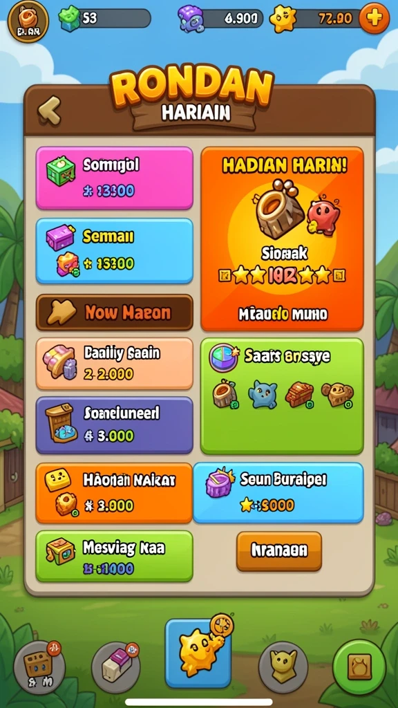Karakter unik siap untuk beraksi dalam misi.