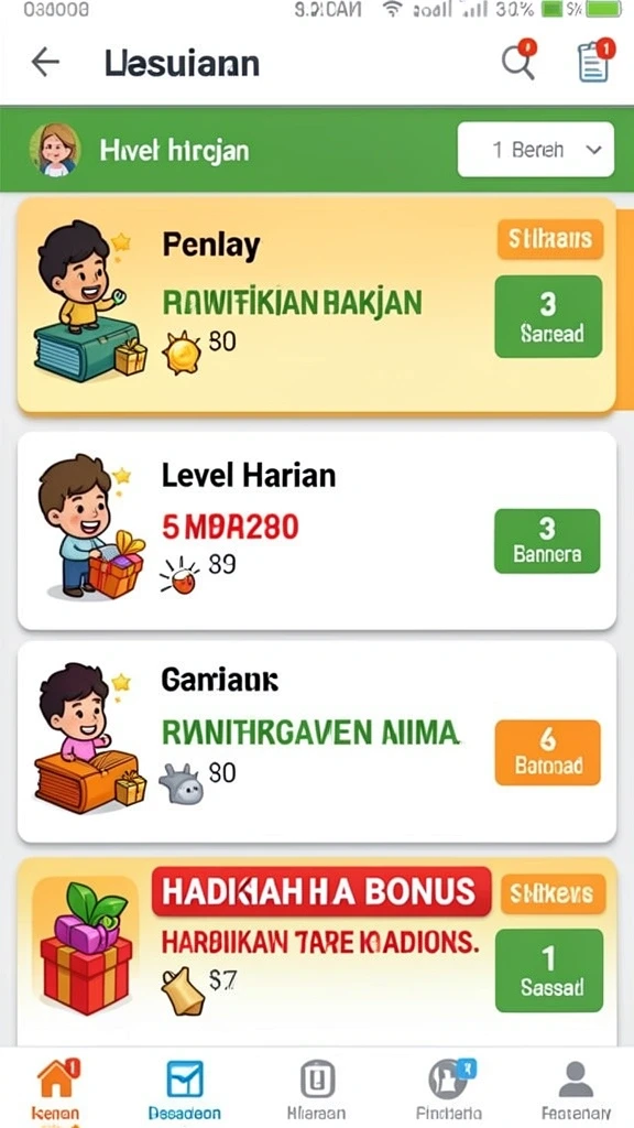 Karakter-karakter unik yang membuat permainan lebih menarik.