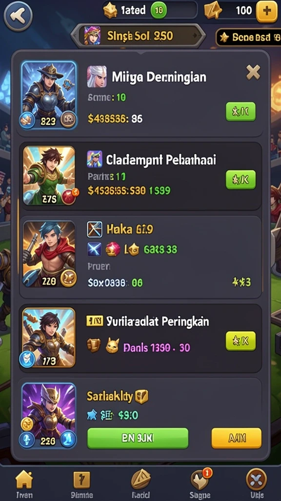 Mode permainan yang beragam dan menantang.