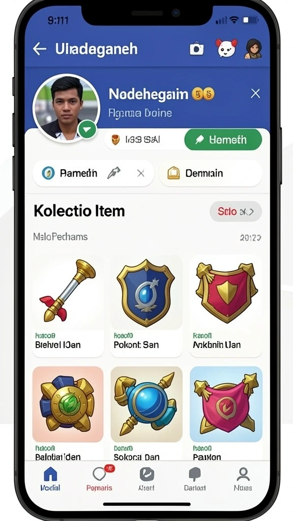 Desain karakter yang bisa disesuaikan dengan preferensi.
