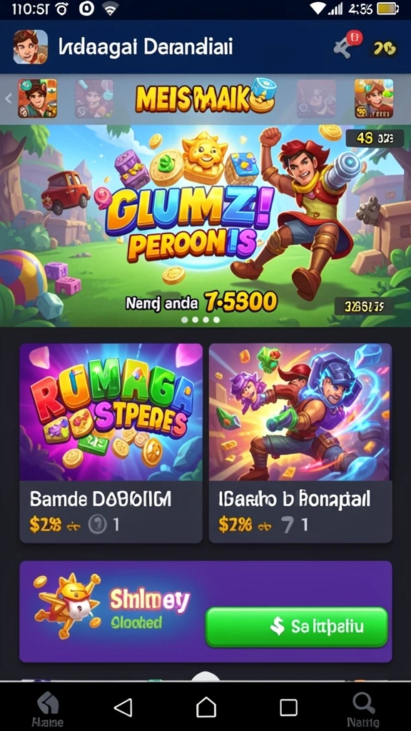 Tampilan level baru yang menantang dan seru.