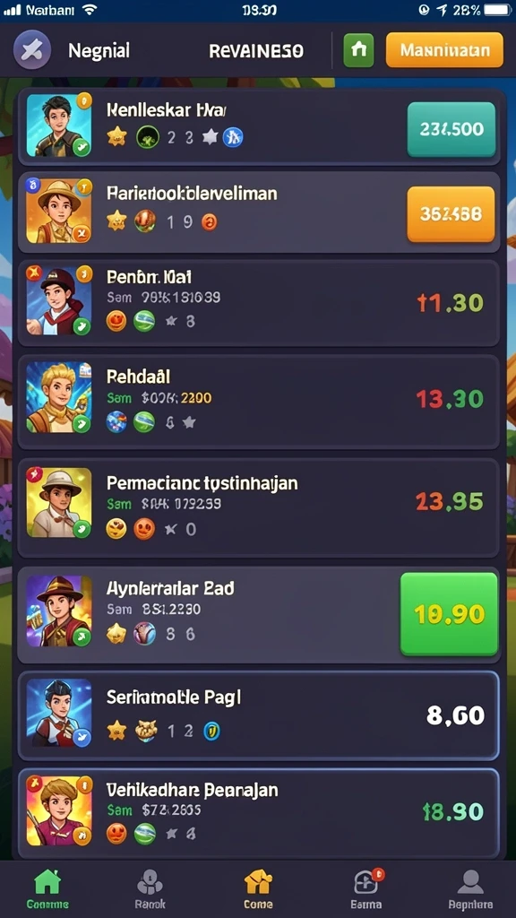 Level yang menantang dengan rintangan yang seru.