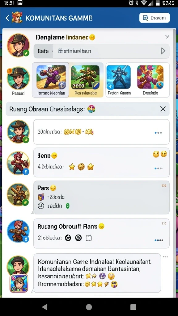 Karakter dengan desain unik dan menarik.