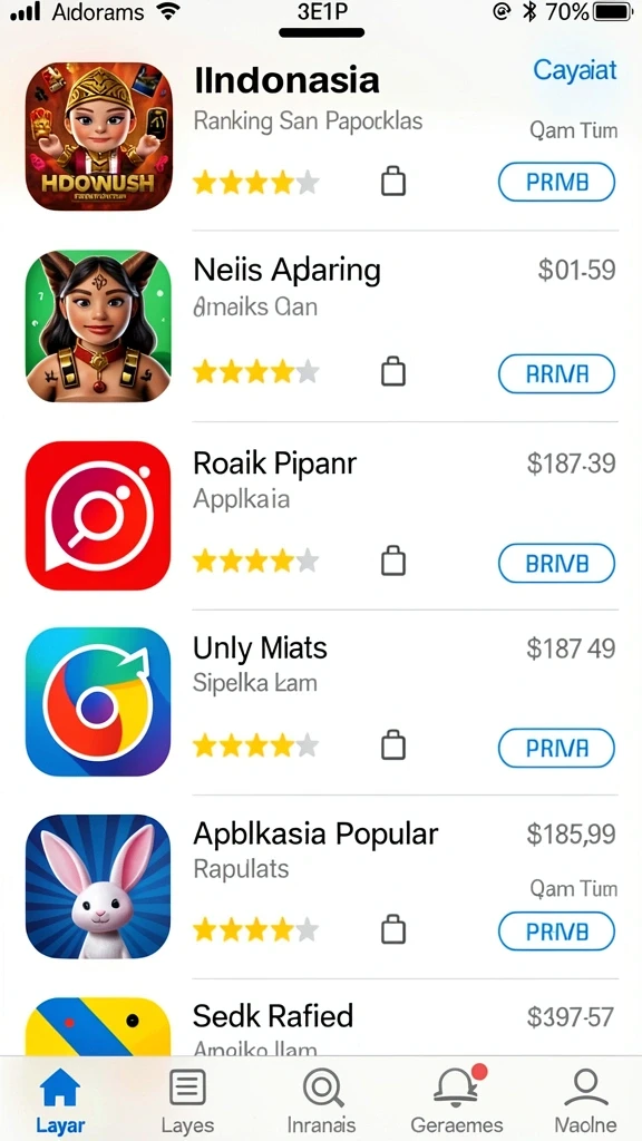 Tampilan antarmuka yang menarik dan mudah digunakan.