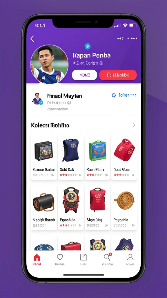 Tampilan menu utama yang menarik dan mudah dinavigasi.