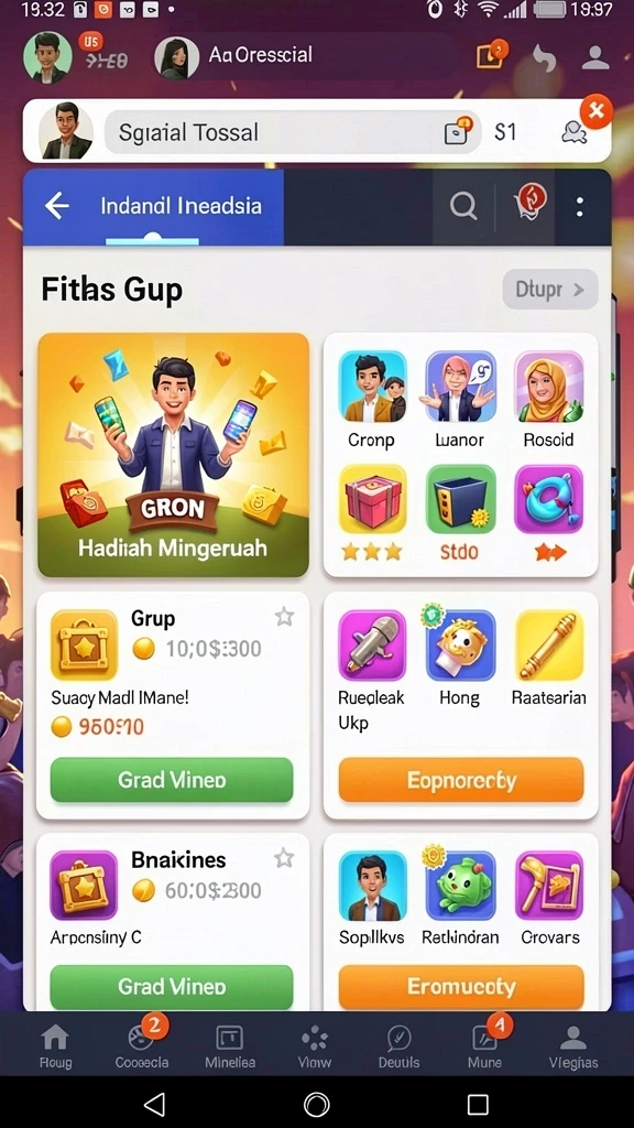Tampilan awal permainan yang menarik.