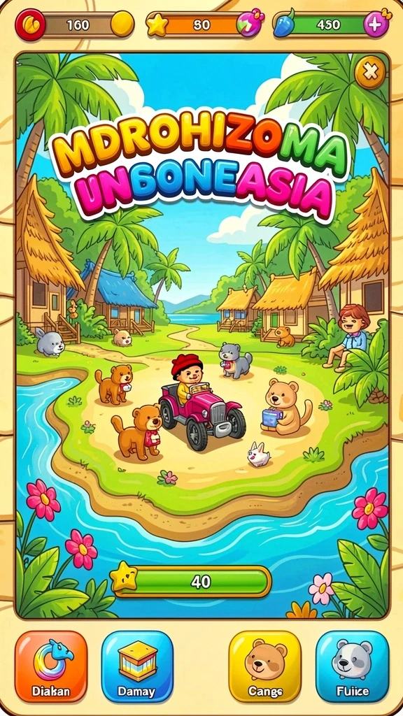 Pemandangan menantang saat melewati level sulit.