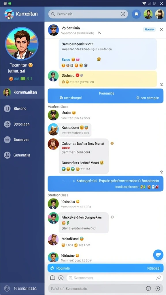 Tampilan pemandangan pulau yang menakjubkan.