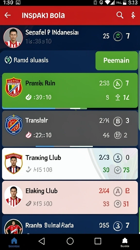 Tampilan antarmuka yang user-friendly.