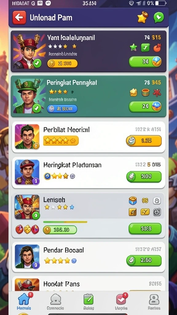 Tampilan awal yang menarik dan mudah dinavigasi.