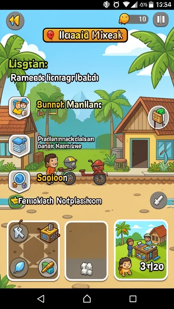 Pengguna berinteraksi dalam mode multiplayer.