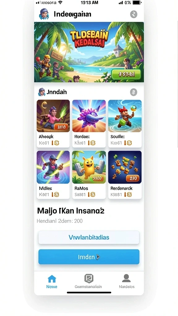 Karakter unik dan item berharga yang seru.