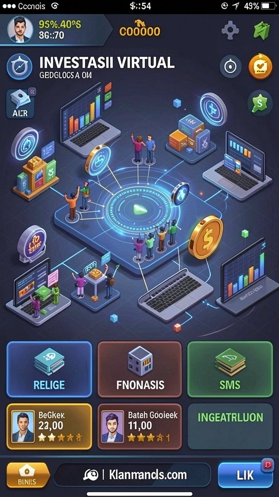 Fitur sosial yang memungkinkan interaksi antar pemain.