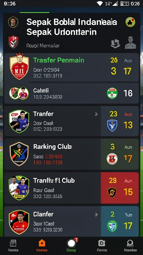 Tampilan layar dari pilihan karakter yang menarik.